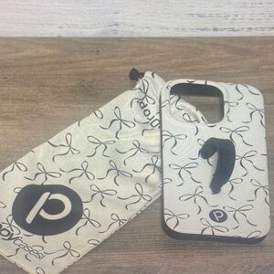 Loopy Case White Bow Design Phone Case